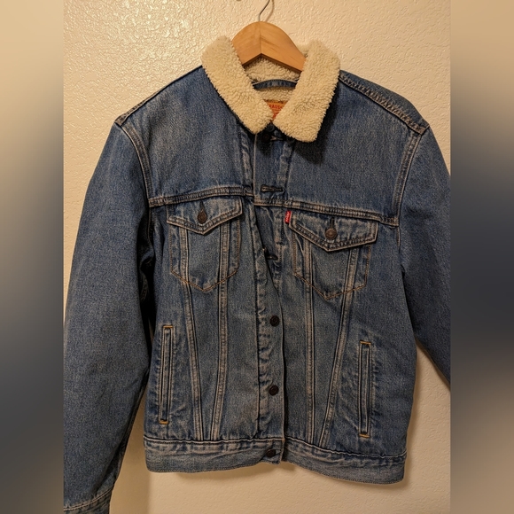 Vintage Levis original Jean jacket - Sherpa lined size medium - Picture 3 of 5